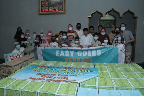 Easy Goers Community Targetkan 1.500 Paket Sembako dan Tali Kasih Di Ramadhan 1442 H