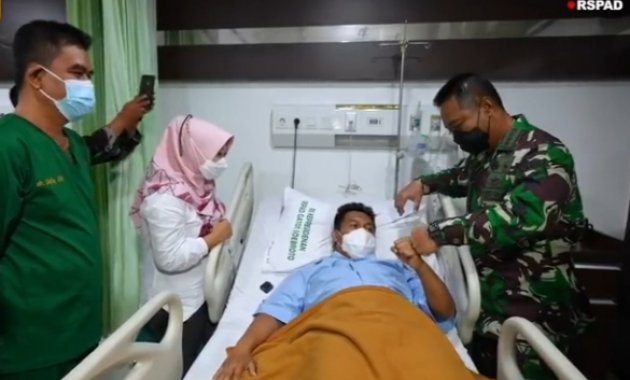 Jendral Andika Kunjungi Prajurit di RSPAD Korban Luka Tembak Kab- Puncak,Papua Uritanet.com