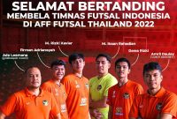 Pemain dan Official COSMO JNE FC Siap Bela Tim Futsal Indonesia di Piala AFF Futsal Championship Thailand 2022. Uritanet.com