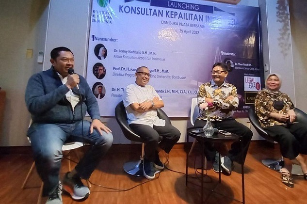 webinar mengenai kepailitan dan soft launching Konsultan Kepailitan Indonesia (KKI) di Jakarta, (foto:istimewa)