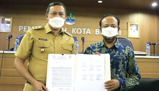 Penandatanganan Antar Pemerintah Kota Bekasi Dengan Ombudsman RI 'Sinergi Pelayanan Publik' Uritanet.com